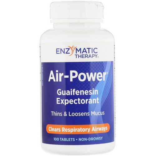 Enzymatic Therapy, Air-Power, Guaifenesin Expectorant, 100 Tablets فوائد