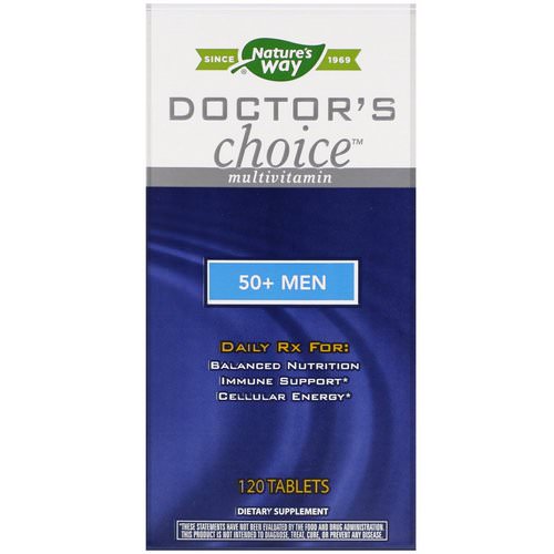 Nature's Way, Doctor's Choice Multivitamin, 50+ Men, 120 Tablets فوائد