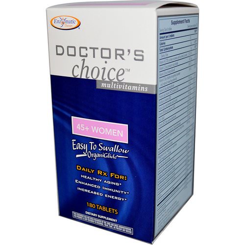 Enzymatic Therapy, Doctor's Choice Multivitamins, 45+ Women, 180 Tablets فوائد