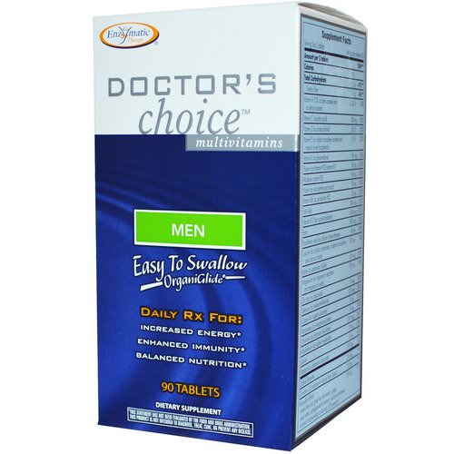 Enzymatic Therapy, Doctor's Choice Multivitamins, Men, 90 Tablets فوائد
