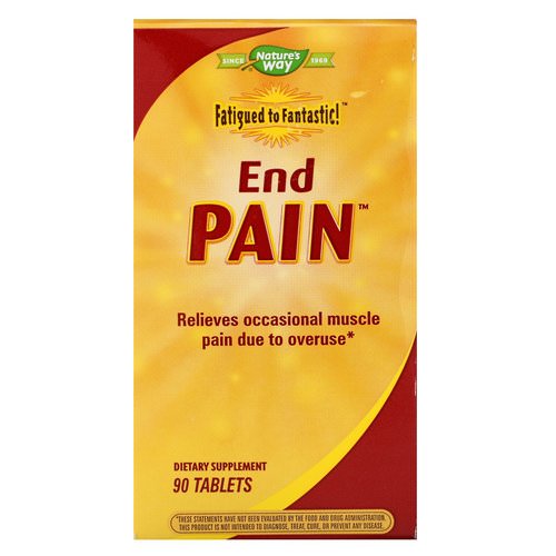 Nature's Way, Fatigued to Fantastic! End Pain, 90 Tablets فوائد