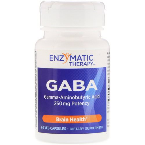 Enzymatic Therapy, GABA, 60 Veg Capsules فوائد