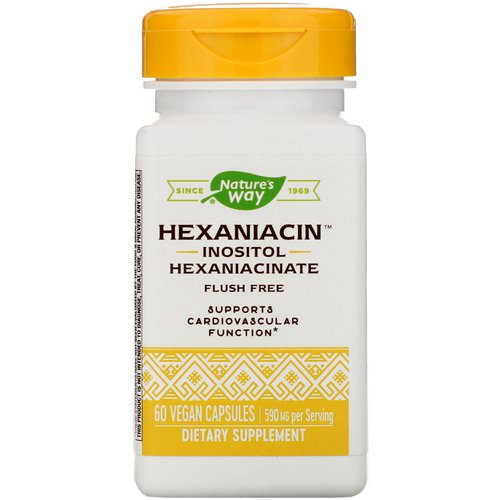 Nature's Way, HexaNiacin, 590 mg, 60 Vegan Capsules فوائد