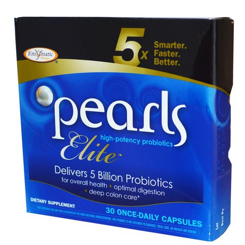 Enzymatic Therapy, Pearls Elite, High Potency Probiotics, 30 Once-Daily Capsules فوائد