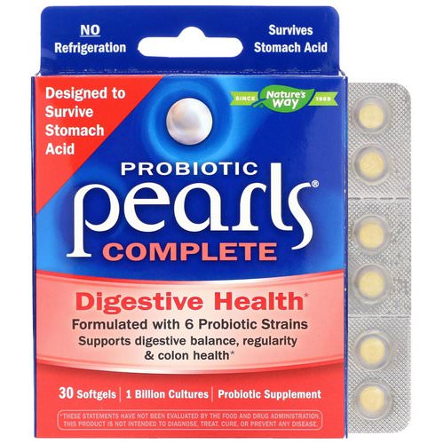 Nature's Way, Probiotic Pearls Complete, Digestive Health, 30 Softgels فوائد