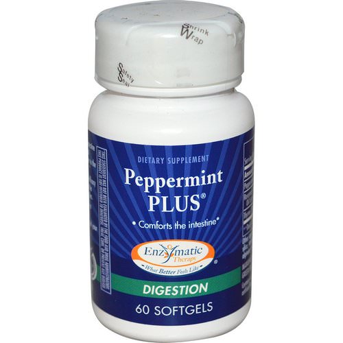 Enzymatic Therapy, Peppermint Plus, 60 Softgels فوائد