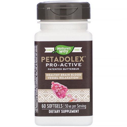 Nature's Way, Petadolex, Pro-Active, 50 mg, 60 Softgels فوائد