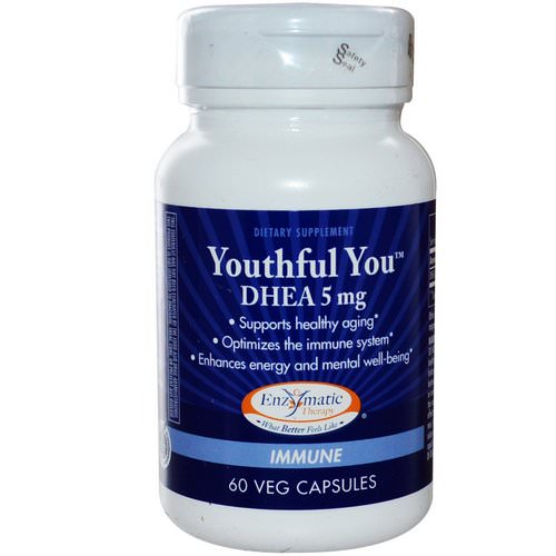 Enzymatic Therapy, Youthful You, DHEA, 5 mg, 60 Veggie Caps فوائد