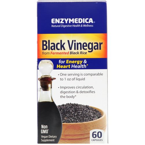 Enzymedica, Black Vinegar, 60 Capsules فوائد