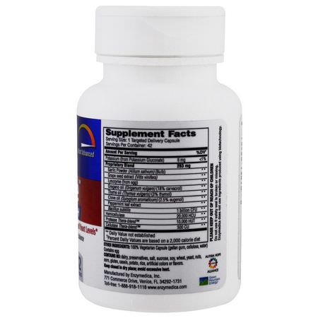 Enzymedica, Candidase, Extra Strength, 42 Capsules:الخميرة, المبيضات