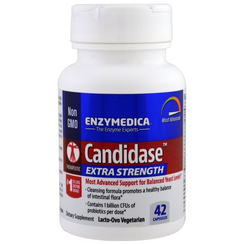 Enzymedica, Candidase, Extra Strength, 42 Capsules فوائد