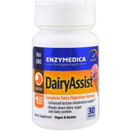 Enzymedica Lactase - لاكتاز, إنزيمات هضمية, هضم, مكملات