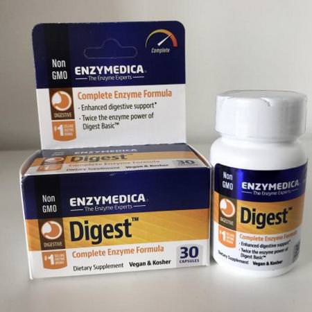 Enzymedica Digestive Enzyme Formulas - أنزيمات الهضم, الهضم, المكملات الغذائية