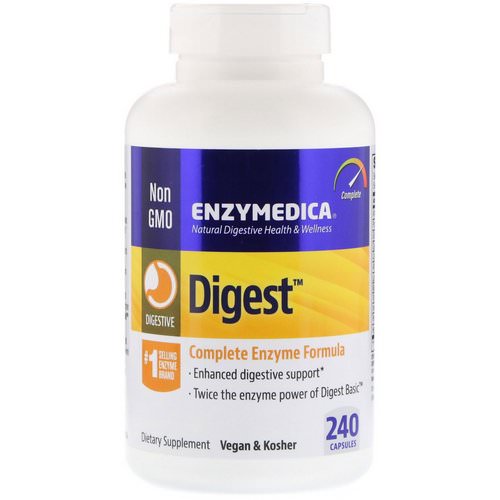 Enzymedica, Digest Complete Enzyme Formula, 240 Capsules فوائد