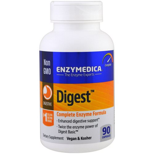 Enzymedica, Digest, Complete Enzyme Formula, 90 Capsules فوائد