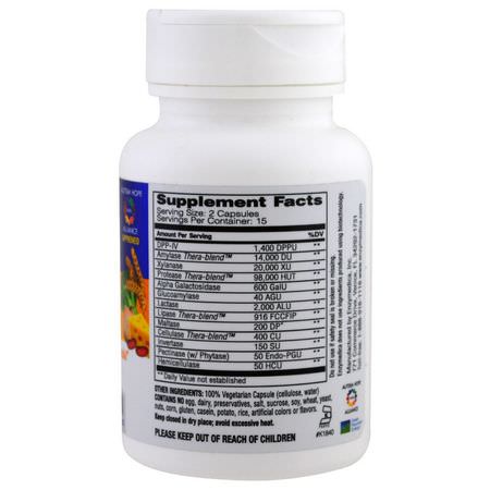 Enzymedica, Digest Spectrum, 30 Capsules:إنزيمات الهضم, الهضم