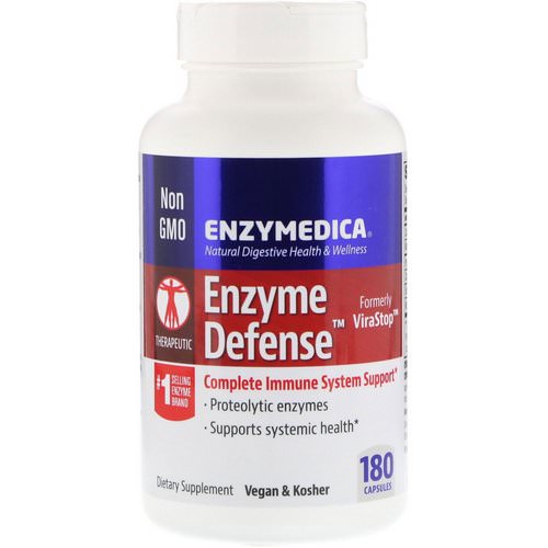 Enzymedica, Enzyme Defense (Formerly ViraStop), 180 Capsules فوائد