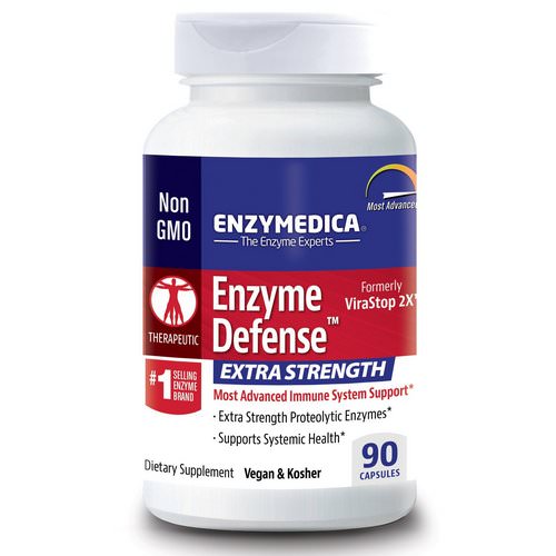 Enzymedica, Enzyme Defense (Formerly ViraStop), Extra Strength, 90 Capsules فوائد