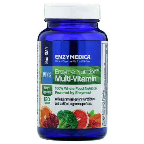 Enzymedica, Enzyme Nutrition Multi-Vitamin, Men's, 120 Capsules فوائد