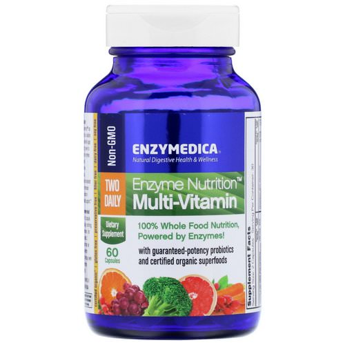 Enzymedica, Enzyme Nutrition Multi-Vitamin, Two Daily, 60 Capsules فوائد