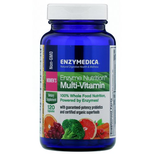 Enzymedica, Enzyme Nutrition Multi-Vitamin, Women's, 120 Capsules فوائد