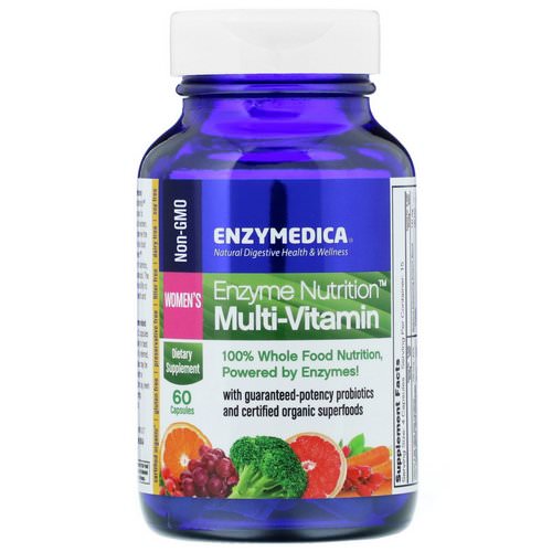Enzymedica, Enzyme Nutrition Multi-Vitamin, Women's, 60 Capsules فوائد
