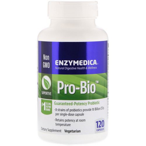 Enzymedica, Pro-Bio, Guaranteed Potency Probiotic, 120 Capsules فوائد