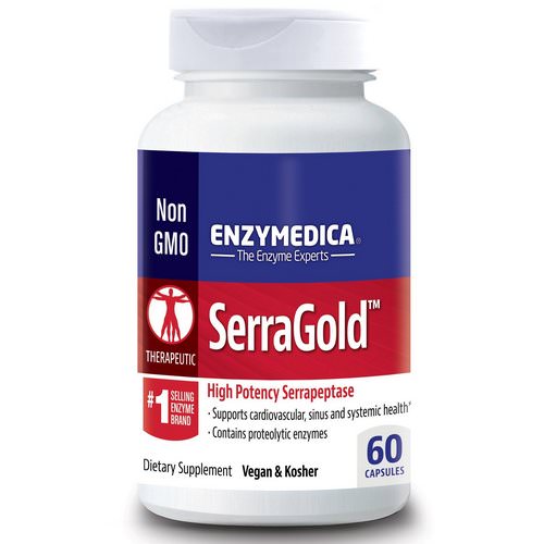 Enzymedica, SerraGold, High Potency Serrapeptase, 60 Capsules فوائد