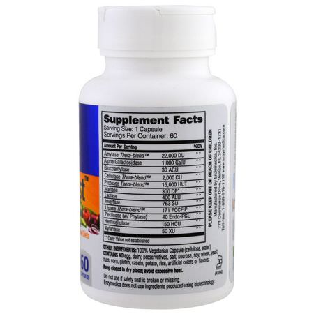 Enzymedica, VeggieGest (Formerly Gastro), 60 Capsules:إنزيمات الهضم, الهضم