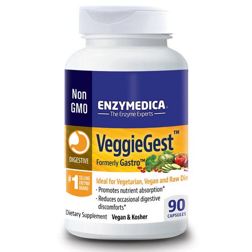 Enzymedica, VeggieGest, (Formerly Gastro), 90 Capsules فوائد