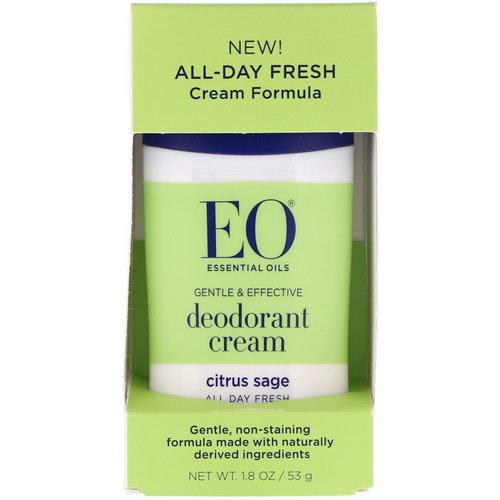 EO Products, Deodorant Cream, Citrus Sage, 1.8 oz (53 g) فوائد