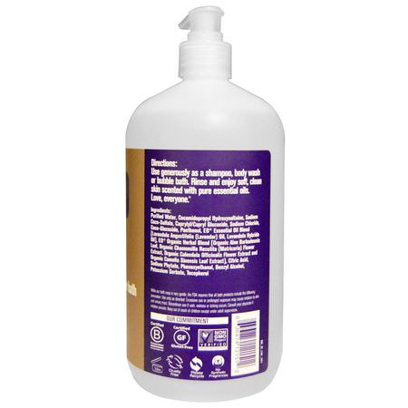 EO Products, Everyone Soap for Every Body, 3 In One, Lavender + Aloe, 32 fl oz (946 ml):شامب, العناية بالشعر