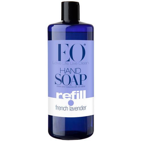 EO Products, Hand Soap, Refill, French Lavender, 32 fl oz (946 ml) فوائد
