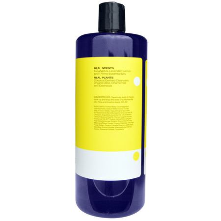 EO Products, Hand Soap, Refill, Lemon & Eucalyptus, 32 fl oz (946 ml):عب,ة صاب,ن اليد, الدش