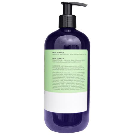 EO Products, Shower Gel, Revitalizing, Grapefruit & Mint, 16 fl oz (473 ml):جل الاستحمام, غس,ل الجسم