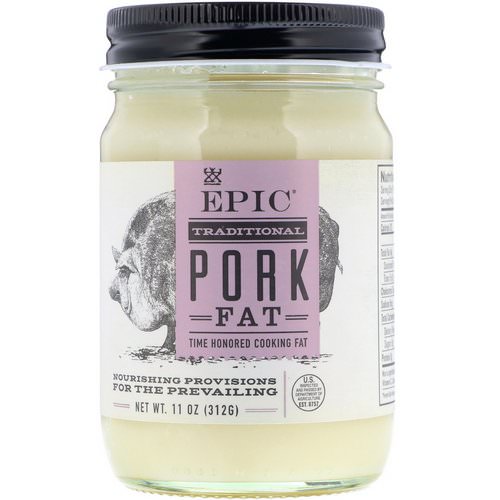 Epic Bar, Traditional Pork Fat, 11 oz (312 g) فوائد