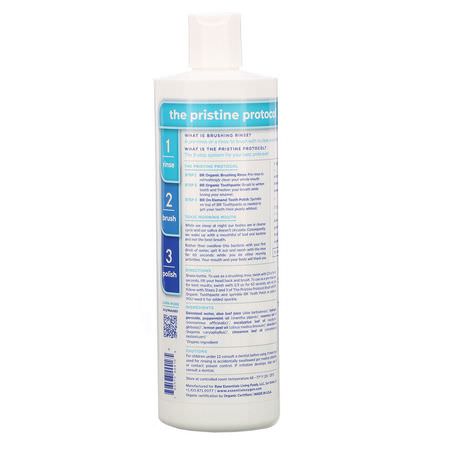 Essential Oxygen, BR Organic Brushing Rinse, Peppermint, 16 fl oz (473 ml):رذاذ, شطف