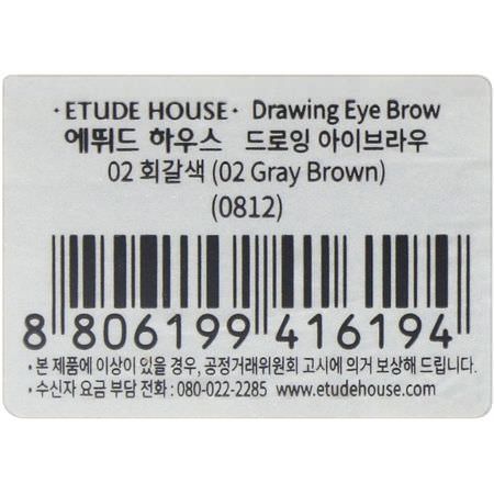 Etude House K- Beauty Makeup Brow Pencils Gels - Gels, Brow Pencils, عيون, K- جمال ميك أب