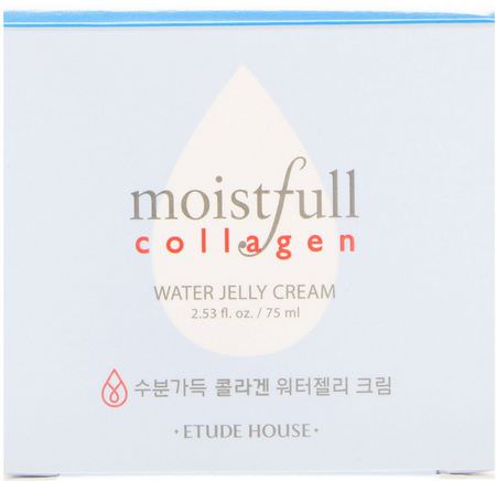 Etude House, Moistfull Collagen, Water Jelly Cream, 2.53 fl oz (75 ml):الك,لاجين, مرطبات K-جمال