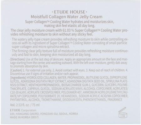 Etude House K-Beauty Moisturizers Creams Collagen Beauty - الك,لاجين, مرطبات K-جمال, الكريمات, مرطبات ال,جه