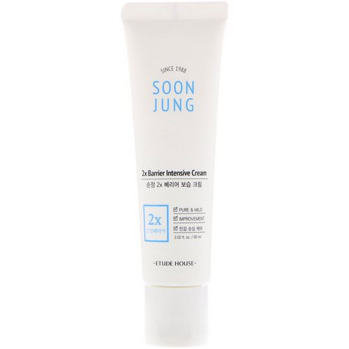 Etude House, Soon Jung, 2x Barrier Intensive Cream, 2.02 fl oz (60 ml) فوائد