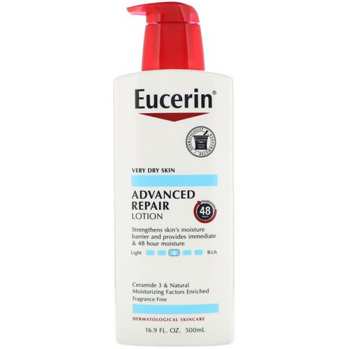 Eucerin, Advanced Repair Lotion, Fragrance Free, 16.9 fl oz (500 ml) فوائد
