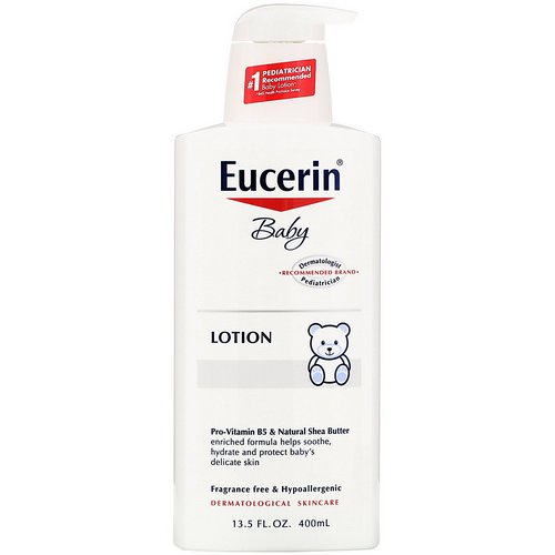 Eucerin, Baby, Lotion, Fragrance Free, 13.5 fl oz (400 ml) فوائد