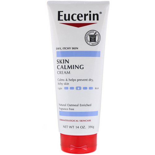 Eucerin, Skin Calming Creme, Dry, Itchy Skin, Fragrance Free, 14 oz (396 g) فوائد