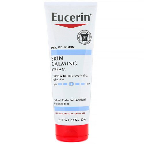Eucerin, Skin Calming Creme, Dry, Itchy Skin, Fragrance Free, 8 oz (226 g) فوائد