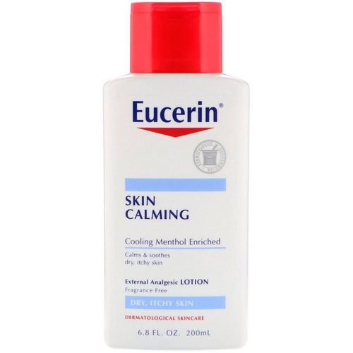 Eucerin, Skin Calming, External Analgesic Lotion, Fragrance Free, 6.8 fl oz (200 ml) فوائد