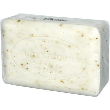 European Soaps, Pre de Provence, Bar Soap, White Gardenia, 8.8 oz (250 g):صاب,ن التقشير, صاب,ن البار