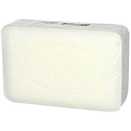 European Soaps, Pre de Provence, Bar Soap, Milk, 8.8 oz (250 g):شريط الصابون, دش