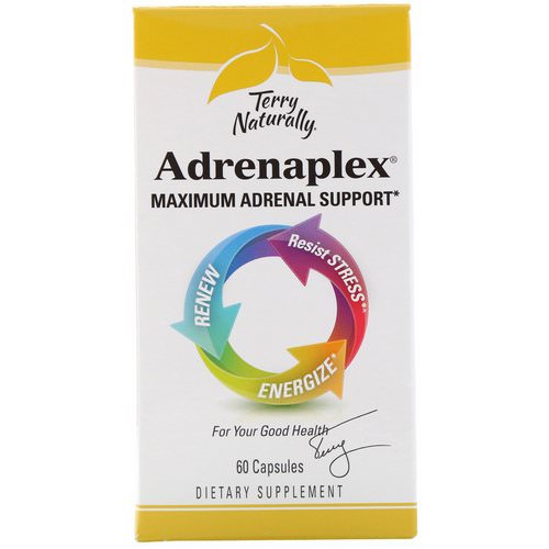 EuroPharma, Terry Naturally, Adrenaplex, Maximum Adrenal Support, 60 Capsules فوائد