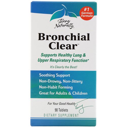 EuroPharma, Terry Naturally, Bronchial Clear, 90 Tablets فوائد
